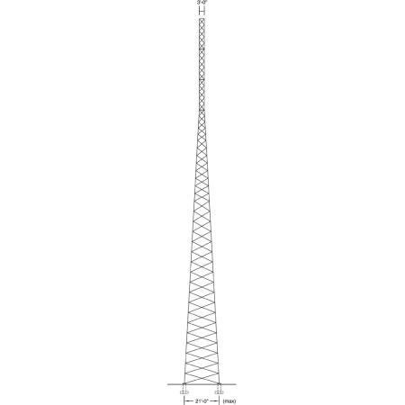 S3TL Series VL 225ft/110mph Self-Supporting Tower