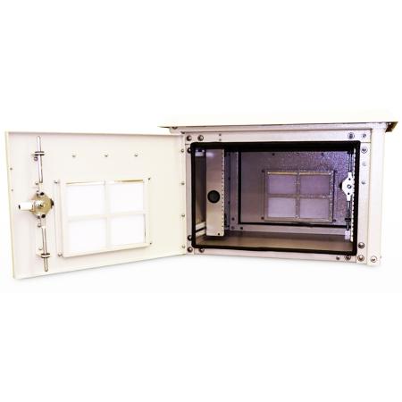 16Hx25Wx25D in (1) Bay Outdoor Cabinet Cream