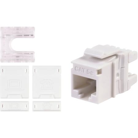 MT Series White CAT5e High Density Keystone Male