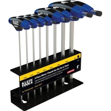Journeyman T-Handle Set /w Stand,8 piece 6" Metric