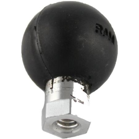 1 in Rubber Ball Base with 1/4 in-20 Hex Hole