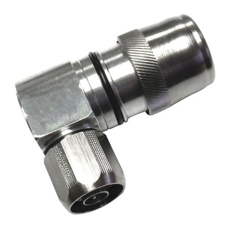N Male RA Connector for 1/2 in Superflexible Cable