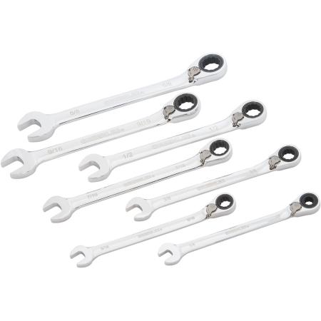 7 pc. Combination Ratchet Wrench Set
