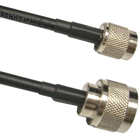 10 ft TWS-195 Cable Assembly with N Male - RP TNC Male Connectors