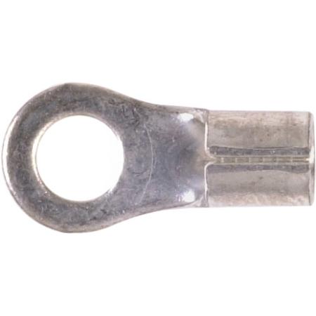 Non-Insulated Ring Terminal in Yellow, #12 - 10 AWG, #10 Stud, 100 Pack