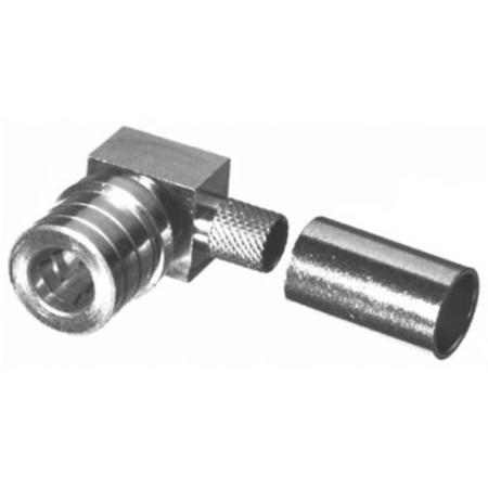 QMA Male Right Angle for RG-142, 55, 223, 400