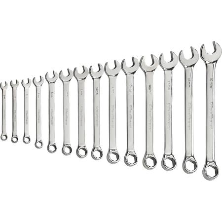 14pc 6-pt Metric Combo Wrench Set