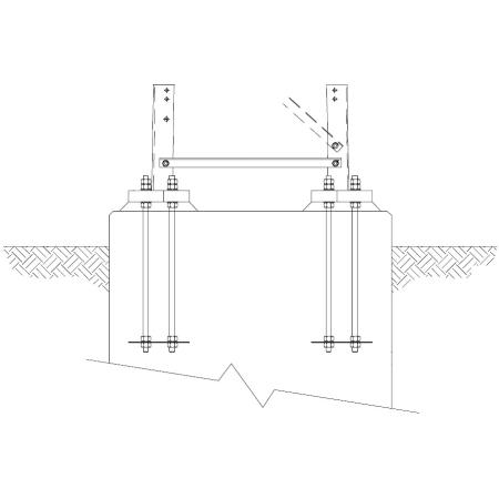 Base Feet Kit with Anchor Bolts - Fits Section #6