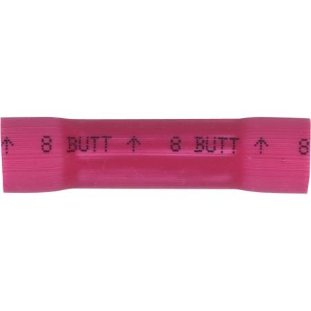 Butt connector, Vinyl, 8 gauge/10 pack