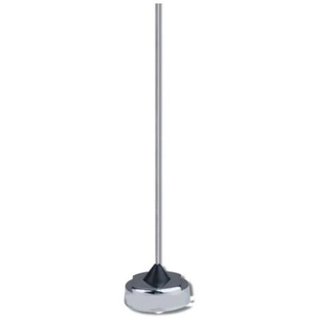 806 - 960 MHz 150 W Unity Gain Chrome Nut Antenna in Titanium Gray
