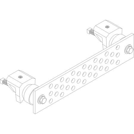 Universal 1/4" x 2.5" x 12.5" Ground Bar