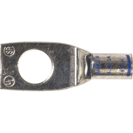 One Hole Standard Barrel Compression Lug for #6 Wire and 3/8 in Hardware