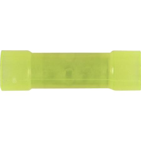 Nylon Butt Connector in Yellow, #12 - 10 AWG, 100 Pack