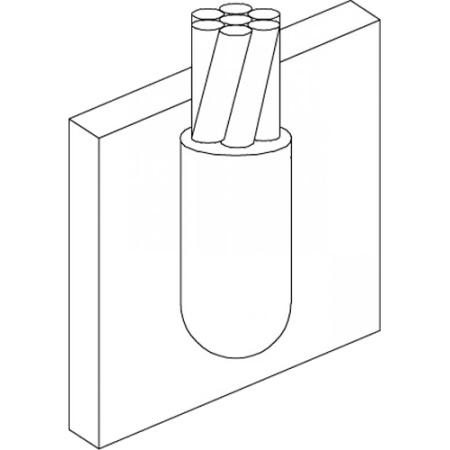 Cable to Pipe, 4/0 Strand