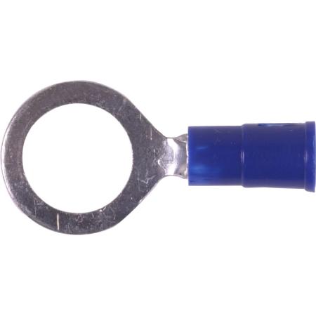Ring Terminal,Vinyl , 16-14 gauge,3/8" stud/100 pk