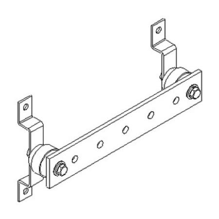 .25"x2"x23.25" Horizontal Ground Bar
