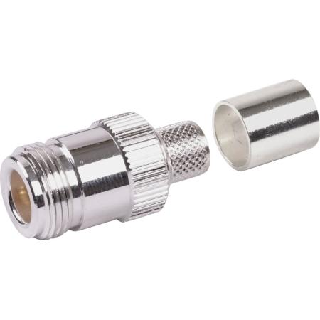 N Female Connector for TWS-400 Cable with Captivated Center Pin