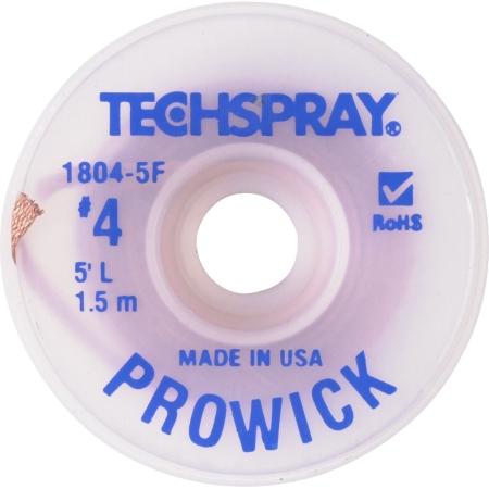 Solder Wick braid Size 4; .100"W x 5'L; Blue