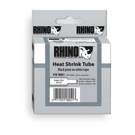 Heat shrink label tape,1/2" x 5', DYMO/ 1 each