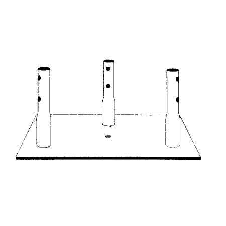 25G concrete base plate