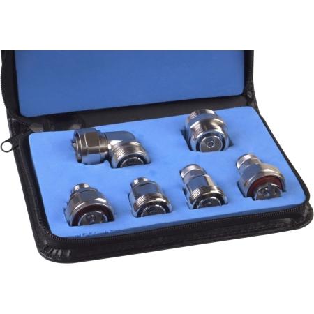 6 Piece Low PIM Stainless Steel Adapter Kit in Case