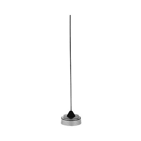 152 - 162 MHz 150 W Unity Gain Chrome Nut Antenna in Titanium Gray