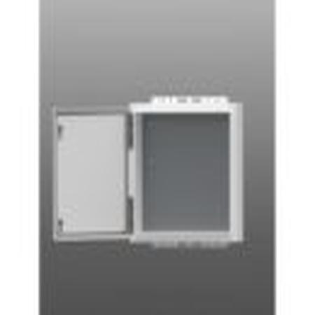 26 x 27 x 12 in NEMA 4X Aluminum Enclosure with Solid Door and Latch Locks