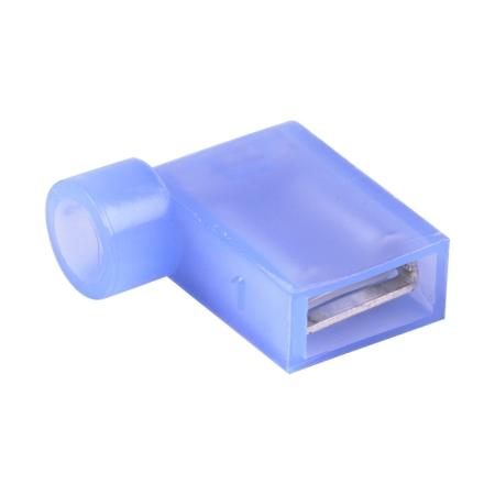 Quick Disconnect Female Flag Terminal in Blue, #16 - 14 AWG, .250 Tab, 100 Pack