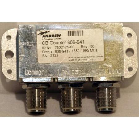 806-941/1850-1995 MHz Indoor Cross Band Coupler