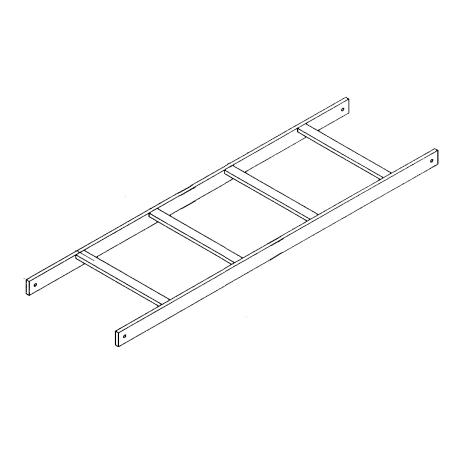 10 ft X 12 in Cable Ladder, Black