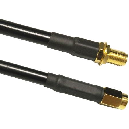 10 ft TWS-195 Cable Assembly with RP SMA Male - RP SMA Female Connectors