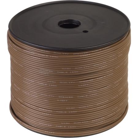 18ga 2 conductor Brown Zip Cord/1000 ft.