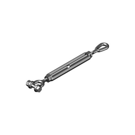 1 1/4 x 18 Jaw-Eye Turnbuckle, Galv Stl