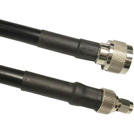 100 ft TWS-400 Cable Assembly with N Male - RP SMA Male Connectors