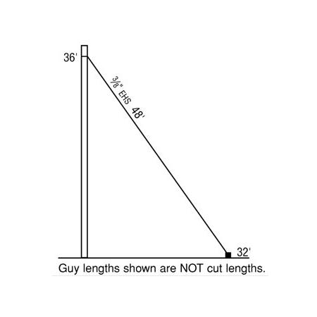 1800TLWD 40-ft Guyed Tower Kit