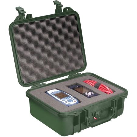 Equipment case, foam Green,2 x 9 1/16 x 5 3/16
