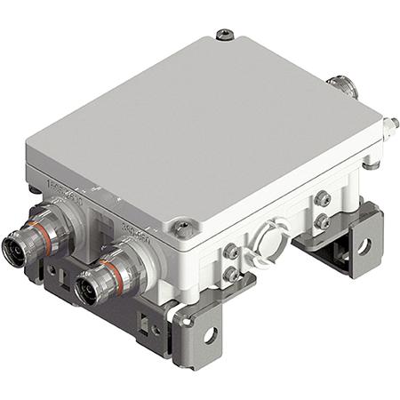 380 - 960, 1695 - 2690 MHz Diplexer, DC Sense, 4.3-10 Female