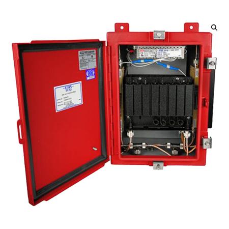 150 - 174 MHz 60 dB Uni-Directional Amplifer in Red NEMA 4 Enclosure