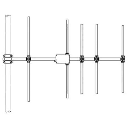 160-174 MHz Yagi, 6.85dB