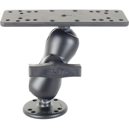 AMPS Double Socket Plate Mount Short