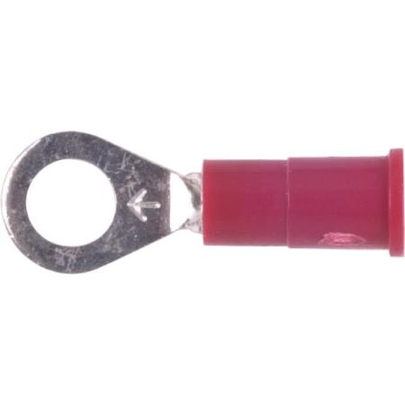 Ring Terminal,Vinyl , 22-18 gauge,#10 stud/100 pk