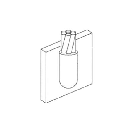 Cable to Steel Vertical Up 1/0 Stranded