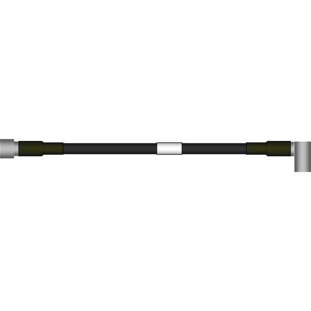 20 ft LDF4-50A HELIAX® SureFlex® Cable Assembly with 7/16 DIN Male - RA 7/16 DIN Male Connectors