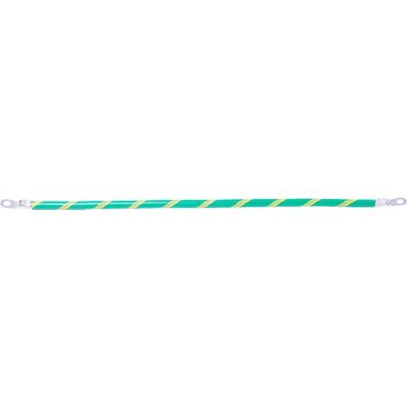 #6 133 Strand Weld Cable, Green with Yellow Stripe
