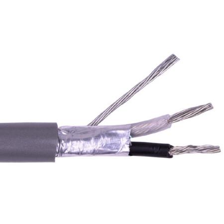 18awg 2cond Shielded PVC - 500ft (chrome)