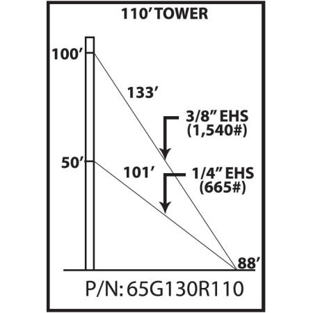 65G 110-ft Guyed Tower Kit