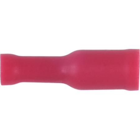 Vinyl Female Bullet Connector, #22 - 18 AWG, 100 Pack