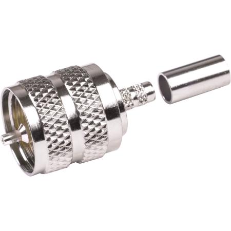 UHF Male Crimp-RG58,2Nut