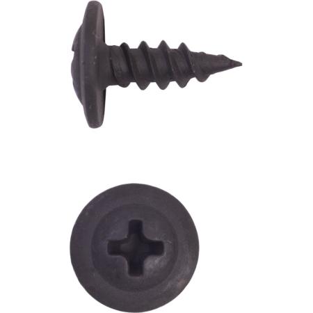 #8 x 3/4 in Phillips Wafer Head Stinger Point Screw in Black, 1000 Pack