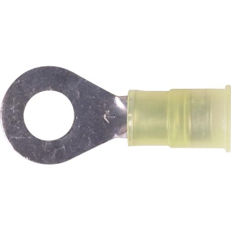 Ring Terminal,Nylon , 12-10 gauge, 1/4" stud/50 pk